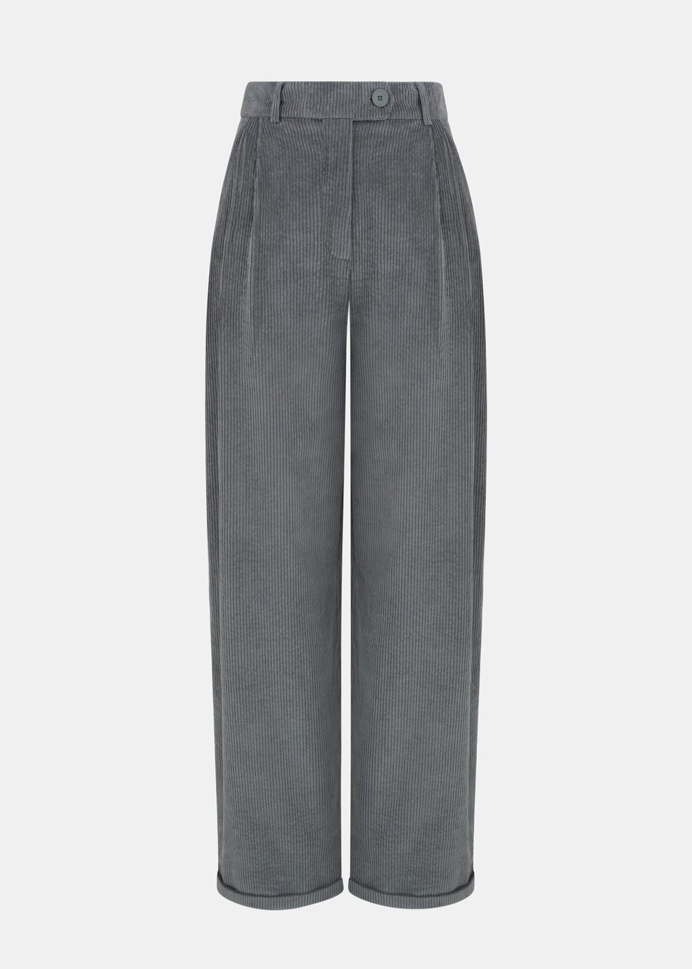 CHICHI GRAY CORDLESS TROUSERS