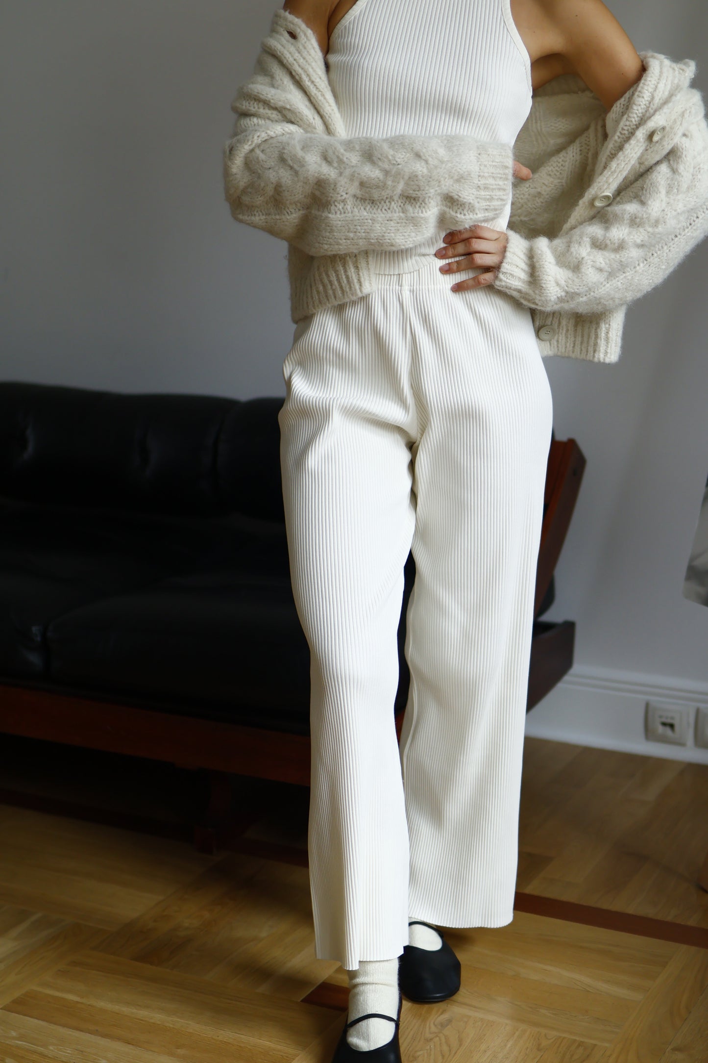 DAMAS ORGANIC ECRU TROUSERS